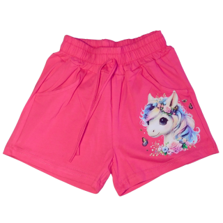 Dívčí kraťasy Kugo MP5870 tmavě růžové